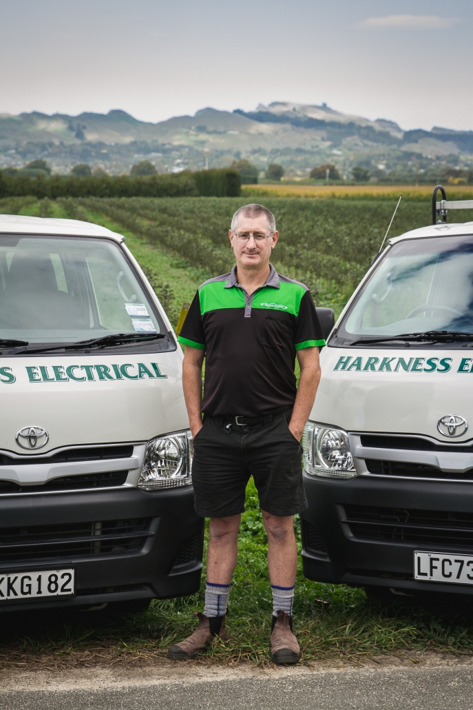 Commercial Electricians Hastings Hawkes Bay. Colin Harkness: Owner - Manager Harkness Electrical