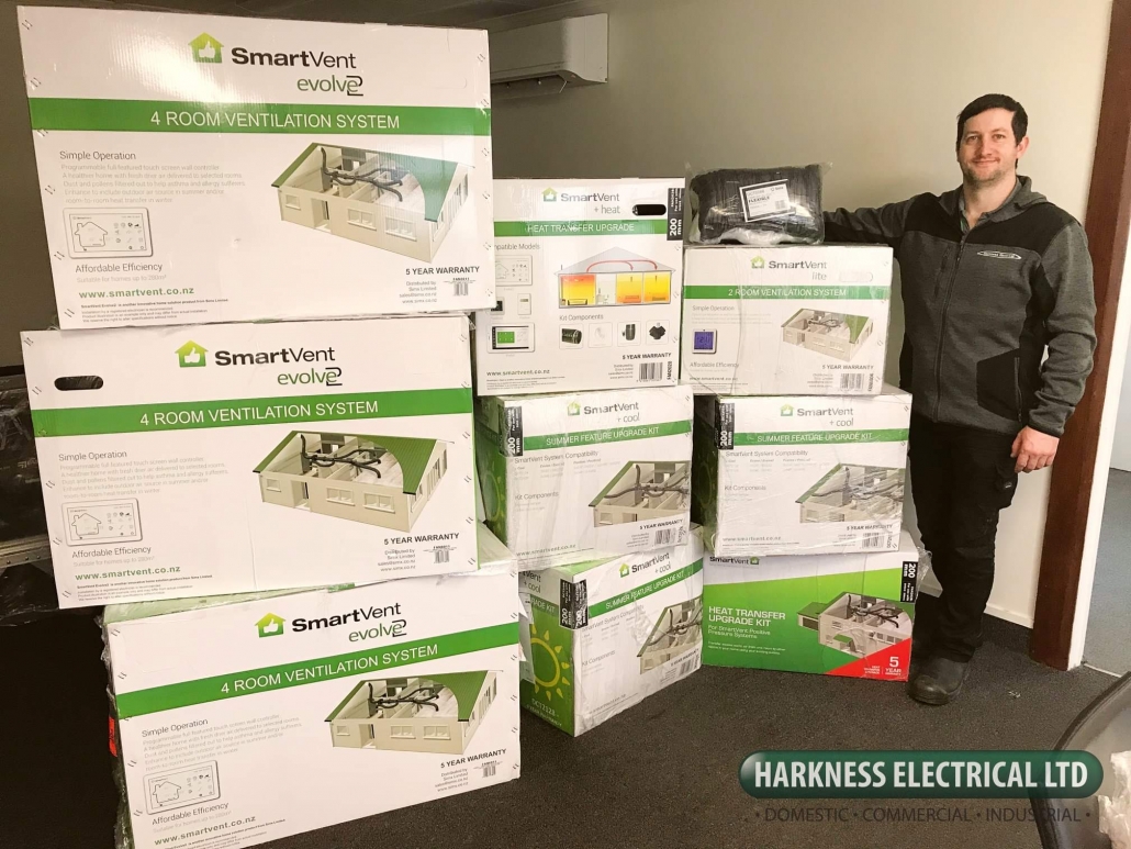 SmartVent Installers Hastings Napier Hawkes Bay. Harkness Electrical Ltd Hawkes Bay.